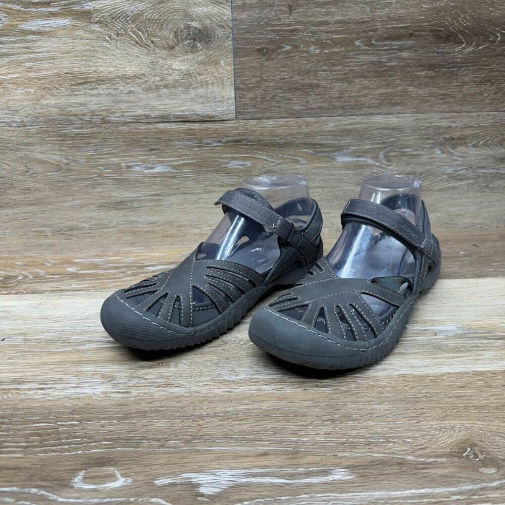 JSport by Jambu Poppy Gray Mary Jane Shoes Women's Size 7.5